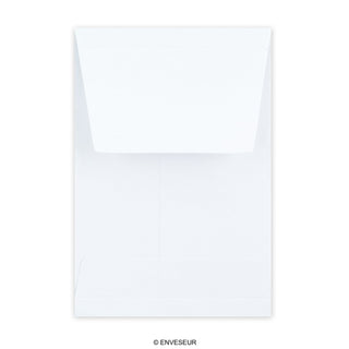 Witte harmonica-envelop 162x114x25 mm (C6)