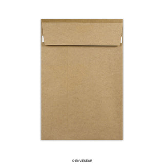 Kraftpapier enveloppen met zijvouw
