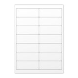 Witte klevende labels