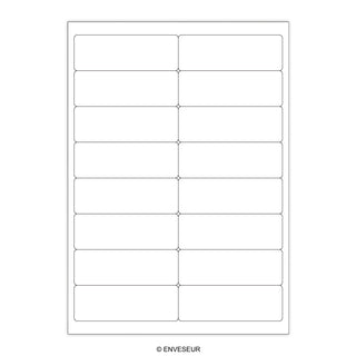 Witte klevende labels