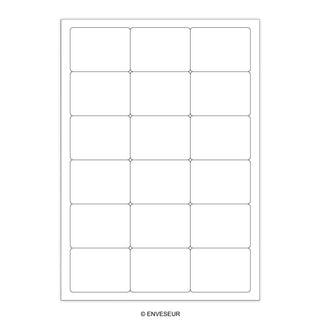 Witte klevende labels