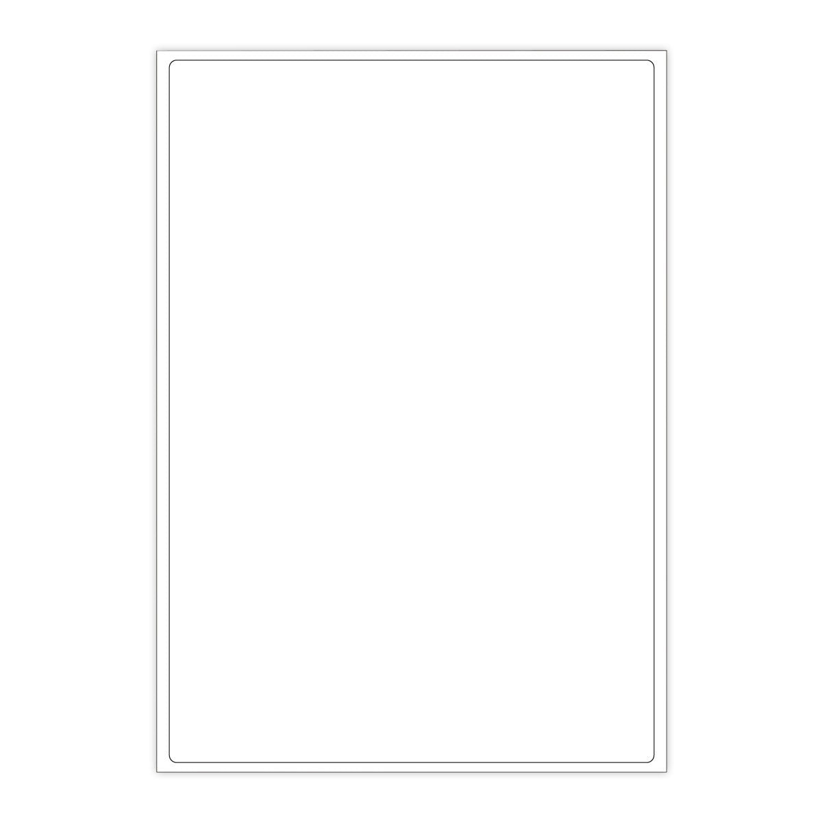 Witte klevende labels