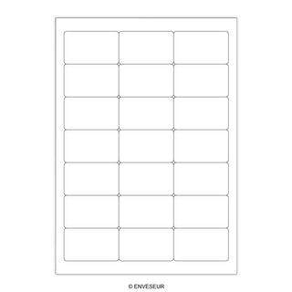 Witte klevende labels