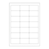 Witte klevende labels