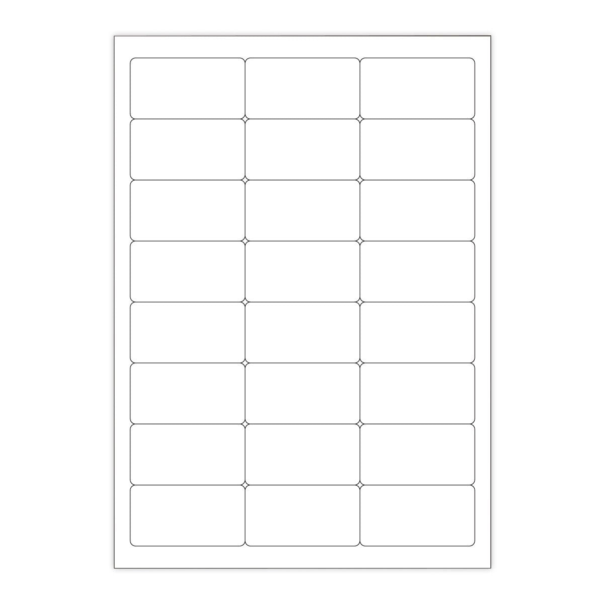 Witte klevende labels