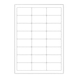 Witte klevende labels