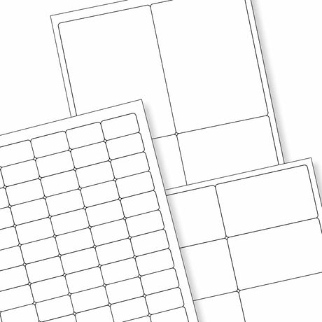 Witte klevende labels