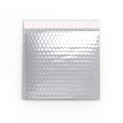 Metallic Finish Bubble Bag Mailers Silver 230 x 230 mm