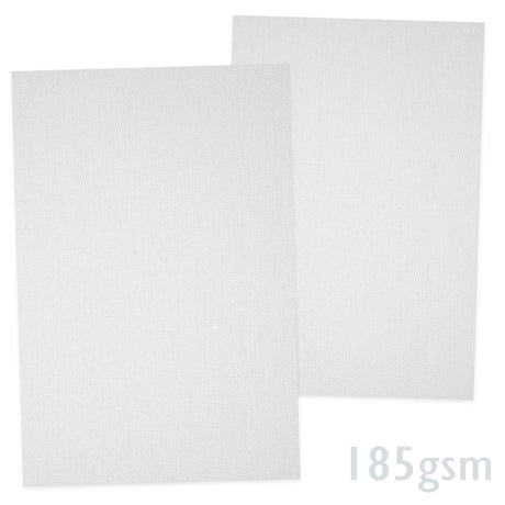 Wit geribd papier 185g/m²