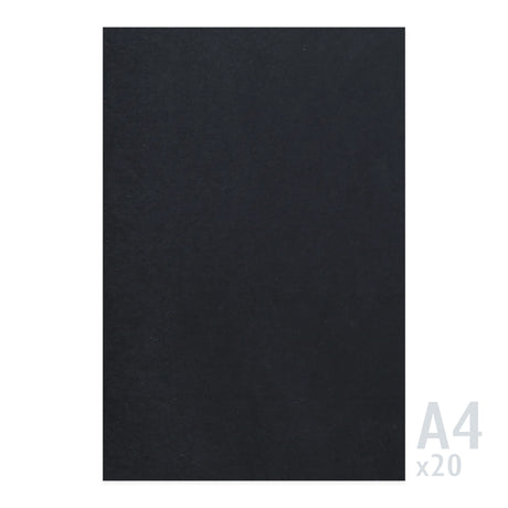 Zwart papier 225g/m² - 20 A4 vel
