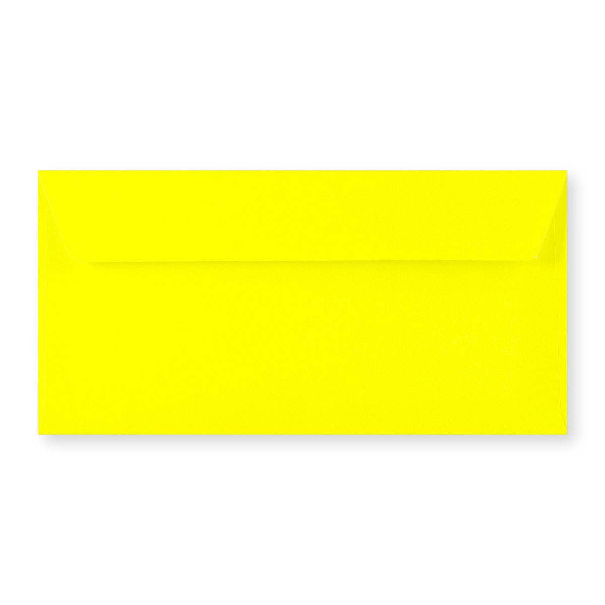 110x220 mm (DL) Neon Geel Envelop