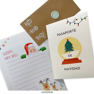 Kerst Paspoort, Envelop B02DL-CH1, Brief van de Kerstman &amp; Lakzegel