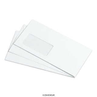 Opaline lined envelopes Left Window DL 110x220 mm 110 gsm