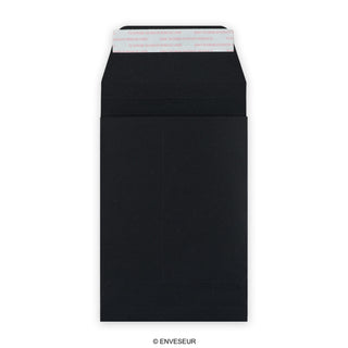 Zwart harmonica-envelop 162x114x25 mm (C6)
