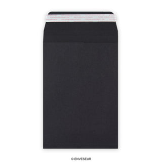 Zwarte harmonica-envelop 229x162x25 mm (C5)