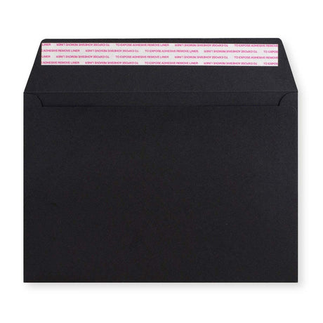 162x229 mm (C5) Zwarte Post Marque-envelop