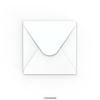 130x130 mm Witte envelop, hamerslag