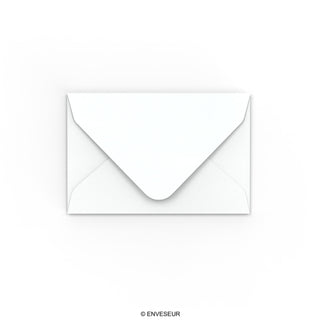 Witte envelop met hamerslageffect 62x94 mm