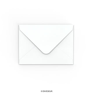 Witte envelop met hamerslageffect 82x113 mm (C7)