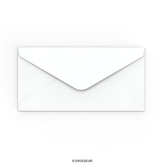 110x220 mm (DL) Witte envelop, hamerslag