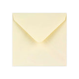 130x130 mm Ivoor Geweven Envelop