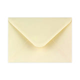 133x184 mm Ivoor Geweven Envelop