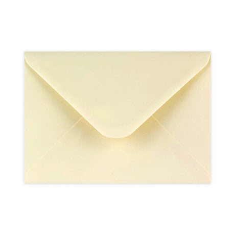 133x184 mm Ivoor Geweven Envelop