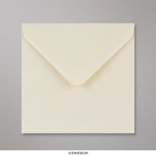 140x140 mm Ivoor Geweven Envelop