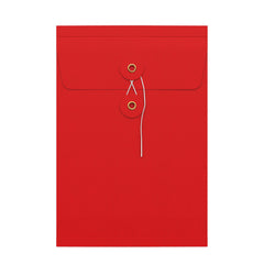 String & Washer Gusset Envelopes Red 229 x 162 x 25 mm (C5)