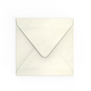 Flower Seeded Envelopes Ivory 155 x 155 mm